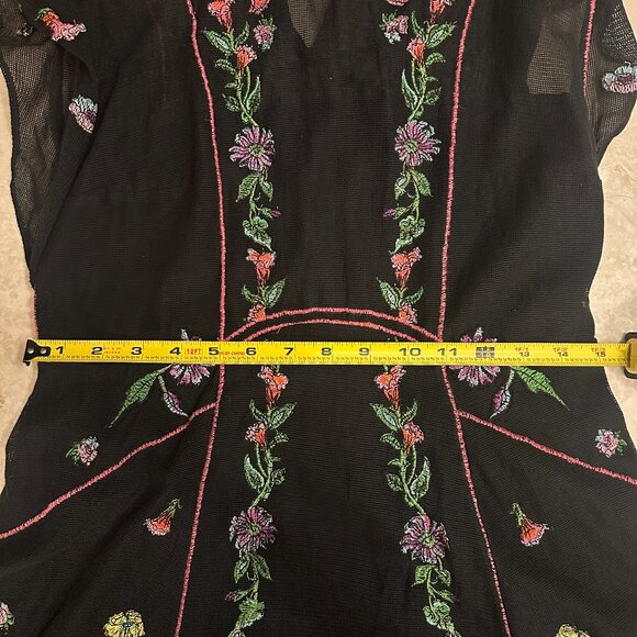 NWT Never Worn - Size 12 - Free People Embroidered Illusion Dress - Boho Chic - Picture 10 of 11